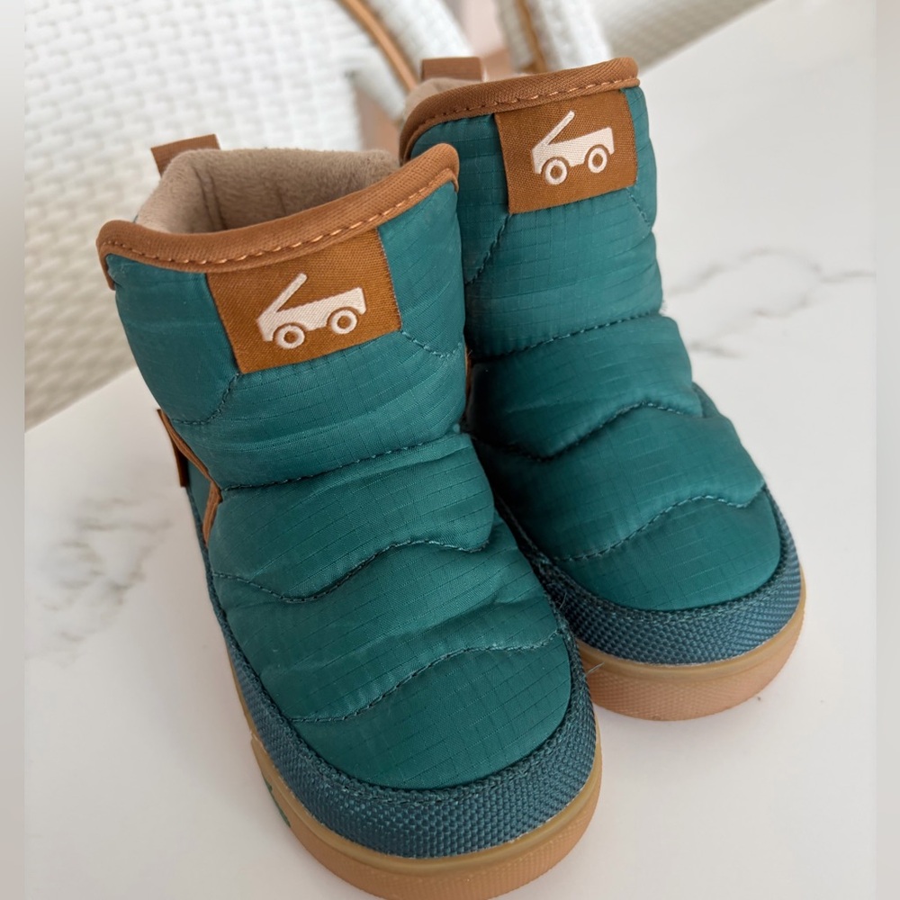See Kai Run Teddy Boots Forest Green 7C - Picture 3 of 5